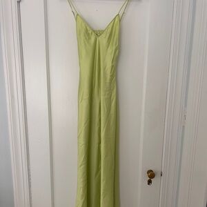Zara Satin Effect Maxi Slip Dress